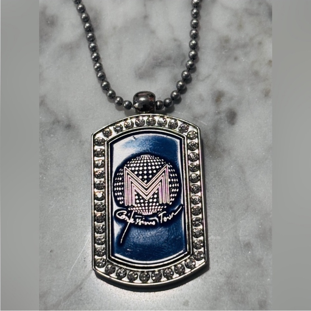 MADONNA SUPER RARE Confessions Tour 2006 Dog Tag & Chain